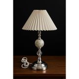 EvLight A Plus Modern Kristal Kuğu Krom Model Kumaş Başlıklı Abajur