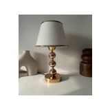 EvLight Avangart Gold Detaylı Krem Metal Abajur