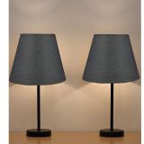EVLight Black 2'li Metal Masa Lambası Siyah Abajur