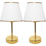 Evlight Class 2'li Metal Abajur Beyaz EV-220 - 1
