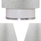 Evlight Grey Avize Ve Abajur Seti (gri)