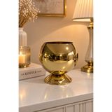 EvLight Küre Gold Metal Çiçek Vazo-Çiçeksiz