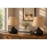 Evlight Lapis İkili Set, Kumbeji Şapka, Tekli Metal Abajur
