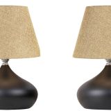 Evlight Lapis İkili Set, Kumbeji Şapka, Tekli Metal Abajur