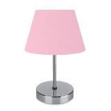 Evlight Nura Abajur Krom Pembe & Krom