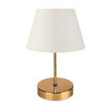 EvLight Nura Gold Abajur Düz Kumaş
