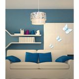 Evlight Pasta Mavi Kelebek Sarkıt Avize - Beyaz - 1