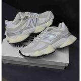 Evlium 9060 Unisex Beyaz / Gri Spor Ayakkabı - Yüksek Taban Konforlu Sneaker - 010 - Beyaz