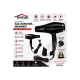 EVMAK 3200 Professional Ac Motor Saç Kurutma Fön Makinesi + 2 Fön Başlığı