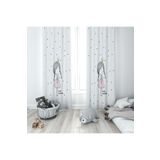Evmila 14 140x260 cm Prenses Kız Beyaz Fon Perde
