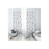 Evmila 269 Sevimli Develer Beyaz 140x260 cm Fon Perde