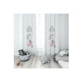 Evmila 48 70x260 cm Salıncaklı Tavşan Kız Beyaz Fon Perde