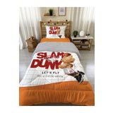 Evmila Basketbolcu Teddy Desenli Tek Kişilik 160x220 Cm Wellsoft Çift Taraflı Silikon Yorgan Ve Uyku Seti, Çok Renkli, 672455