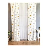 Evmila Baskılı Çocuk Odası Fon Perde, Çok Renkli, 70 x 270, 5BYR016