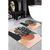 Evmila Desenli Banyo Paspası 2'li 50x60 cm - 60x100cm