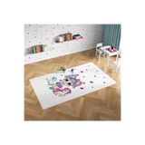 Evmila Dijital Baskı Lol Bebek Ve Unicorn Çocuk Halısı (7mm Kalınlık), Çok Renkli, 40 x 60, EVMYM182