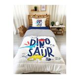 Evmila Dinazor Desenli Tek Kişilik 160x220 Cm Wellsoft Çift Taraflı Silikon Yorgan Ve Uyku Seti, beyaz, TYCTS5H7QN170548392774771
