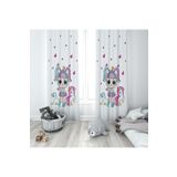 Evmila Evmila Çocuk Odası Desenli Fon Perde, Beyaz, 140 x 260, MLBYBD132
