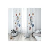 Evmila Evmila Çocuk Odası Desenli Fon Perde, Beyaz, 70 x 200, MLBYBD208