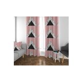 Evmila Evmila Çocuk Odası Desenli Fon Perde, Beyaz, 70 x 220, LLFP 1391