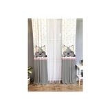 Evmila Kedi Desenli Çocuk Odası Fon Perde, Çok Renkli, 140 x 260, TYC00676943542