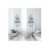 Evmila Little Princess Fon Perde 50, Beyaz, 140 x 220, MLBYBD50