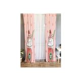 Evmila Milkshake Desenli Çocuk Odası Fon Perde, Çok Renkli, 140 x 260, 8901