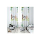 Evmila Sevimli Dostlar Beyaz Fon Perde 65, 140 x 220, MLBYBD65