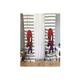 Evmila Süper Kahraman Desenli Çocuk Odası Fon Perde, Çok Renkli, 70 x 260, 8894