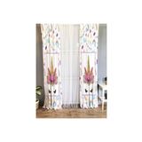 Evmila Unicorn Desenli Çocuk Odası Fon Perde, Çok Renkli, 70 x 260, 5670