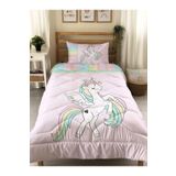 Evmila Unicorn Desenli Kapitone Yorgan,tek Kişilik Uyku Seti, Çok Renkli, 160 x 220, TYCRWT55CN169288971764138