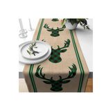 Evmila Yılbaşı Özel Geyik Desenli Runner, 40 x 140, , TYC00633676934