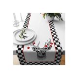 Evmila Yılbaşı Özel Geyik Desenli Runner, Çok Renkli, 40 x 140, TYC00647751230