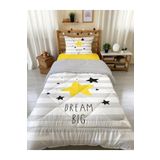 Evmila Yıldız Desenli Tek Kişilik 160x220 Cm Wellsoft Çift Taraflı Silikon Yorgan Ve Uyku Seti, beyaz, TYCJIUN9GN170548399280885