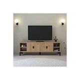 Evmo 3507 Deren Tv Ünitesi 150 Cm Raflı Kapaklı Sepet Tv Sehpası