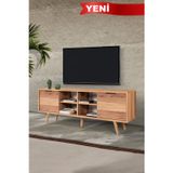 Evmo Home 3620 Sina TV Ünitesi 160 Cm ( AHŞAP AYAKLI , METAL KULPLU ) Söğüt , Tv Sehpası