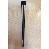 Evnalia 42 cm Metal Firkete Ayak Masa Orta Sehpa Zigon Kütük Kaşıklık Sandık Siyah DIY -1 Adet Ayak
