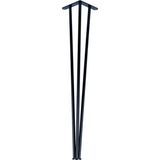 Evnalia 85 Cm Pingolu Dresuar Ayağı Metal Profil Boru Ayak Kütük Yüksek Bar Masası Siyah (1 ADET)