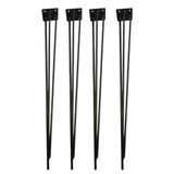 Evnalia Metal Firkete Ayak 50 Cm 4'lü Set Kaşıklık Orta Sehpa Zigon Kütük Ayak
