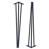 Evnalia Metal Profil Boru Ayak Kütük Yemek Çalışma Masası Dresuar Ayağı 73 cm (2 Adet)