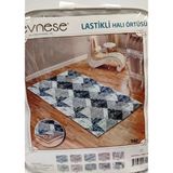 Evneşe 4M2 Lastikli Halı Örtüsü Desenli S90