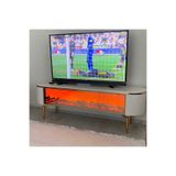 EVNESYA Desing Tv Sehpası 200 Cm Full Şömineli