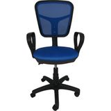 Evnovi Ergonomik Fileli Çalışma Koltuğu Bilgisayar Büro Koltuğu Mavi