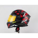 Evo 906 Çene Açılır Kask Kırmızı / Gri / Siyah Kırmızı/Gri/Siyah