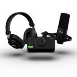 EVO Start Recording Bundle (EVO 4 ses kartı, SR1 geniş diyaframlı kondenser mikrofon, SR2000 kapalı stüdyo kulaklıkları, mikrofon shock mountu ve XLR bağlantı kablosu), Siyah
