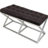 Evodeko Gri Siyah Bench Puf