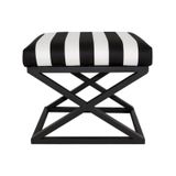 Evodeko Metal Ayaklı Zebra Puf