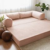 Evodeko Nook Yataklı Minder Kanepe - Daybed - Pembe