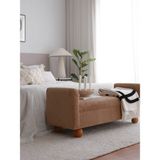 Evodeko Sandıklı Camel Bench Puf