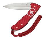 Evoke Alox Katlanır Çakı, Kırmızı, Kilitlenebilir Bıçak, Alox Malzeme, 136mm, Paracord Askılı, 5 Fonksiyonlu